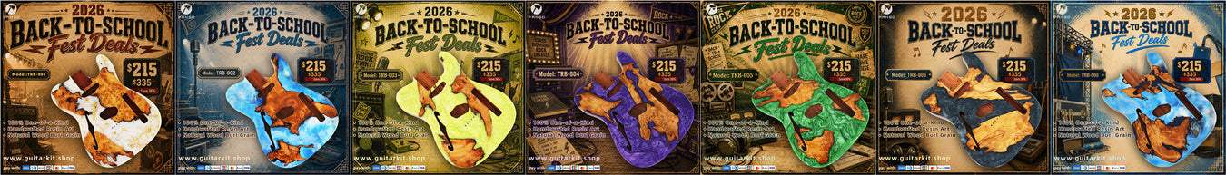 X-TL Thinline EpoxyBurl Electric Guitar Body