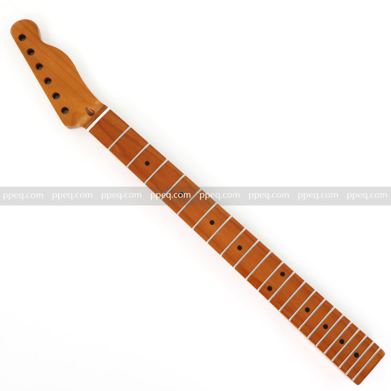 Roasted Maple Gloss Finish TL Style Electric Guitar Neck with Stainless Steel Frets (2029)