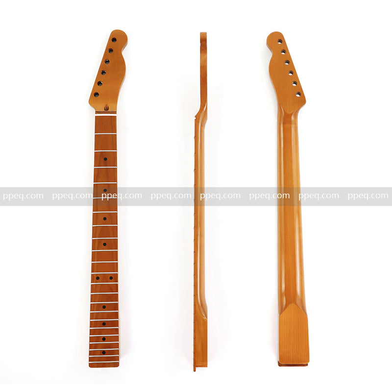 Roasted Maple Gloss TL Style Electric Guitar Neck with Stainless Steel Ball Frets (2030)