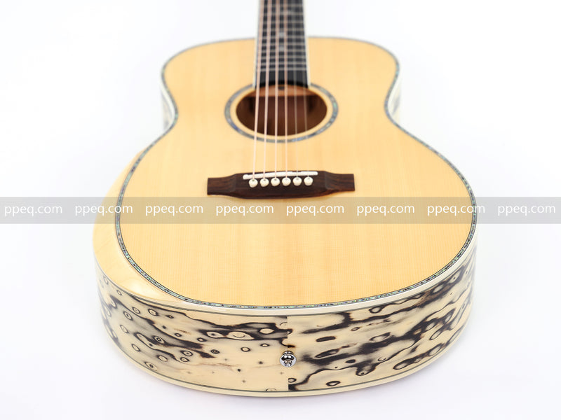 36-inch Solid Spruce & Canarywood Acoustic Guitar with Gloss Finish (YM-MN4)