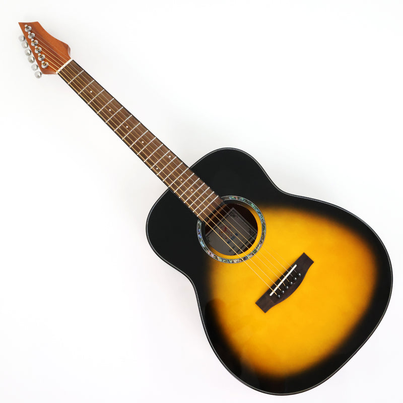 36 Inch GS Mini Style Travel Acoustic Guitar with Gloss Sunburst Finish (TY-021)