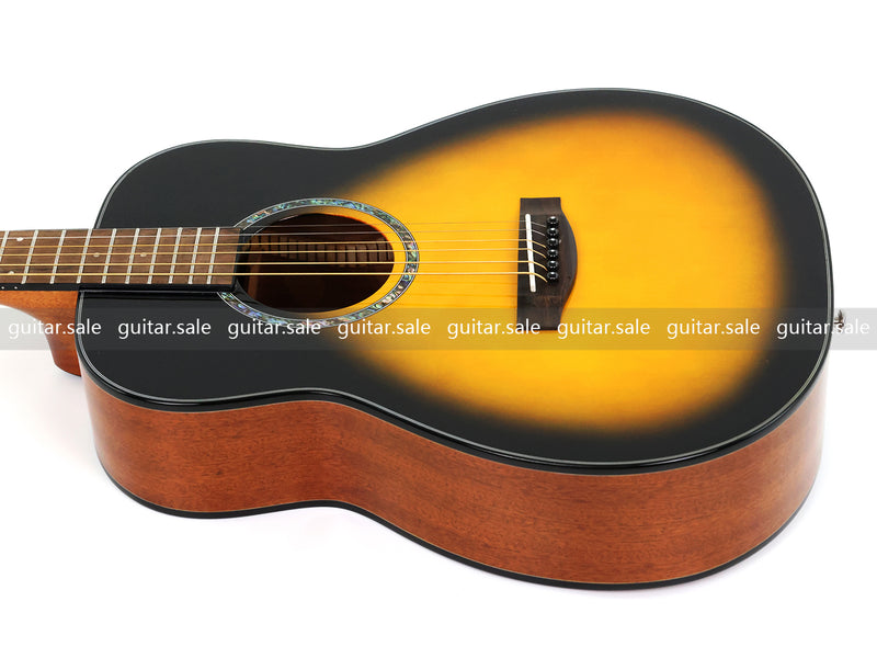 36 Inch GS Mini Style Travel Acoustic Guitar with Gloss Sunburst Finish (TY-021)
