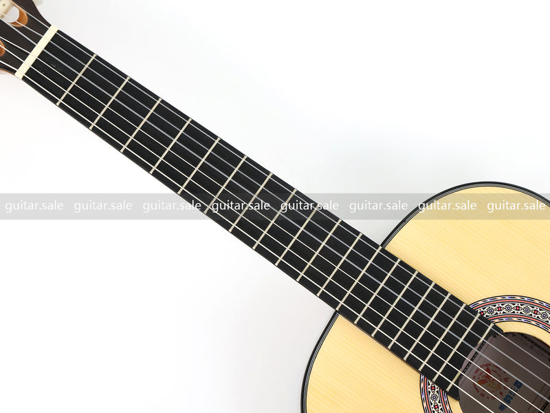 36 Inch Non-Cutaway Solid Spruce Top Classical Guitar with Gloss Finish (TY-036)