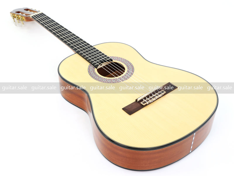 36 Inch Non-Cutaway Solid Spruce Top Classical Guitar with Gloss Finish (TY-036)