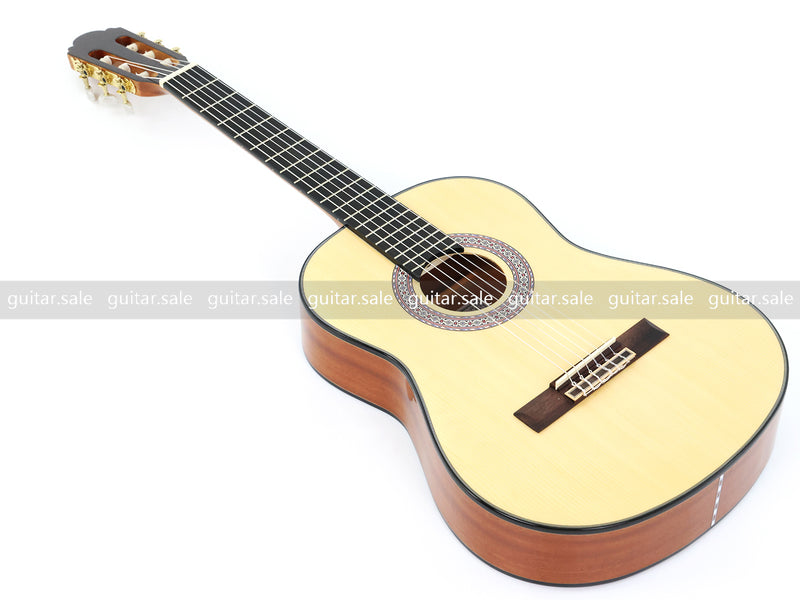 36 Inch Non-Cutaway Solid Spruce Top Classical Guitar with Gloss Finish (TY-036)
