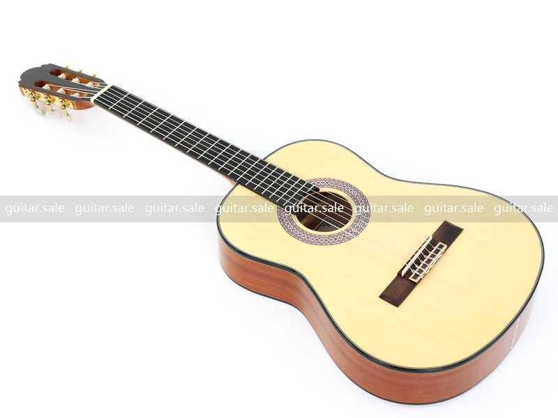36 Inch Non-Cutaway Solid Spruce Top Classical Guitar with Gloss Finish (TY-036)