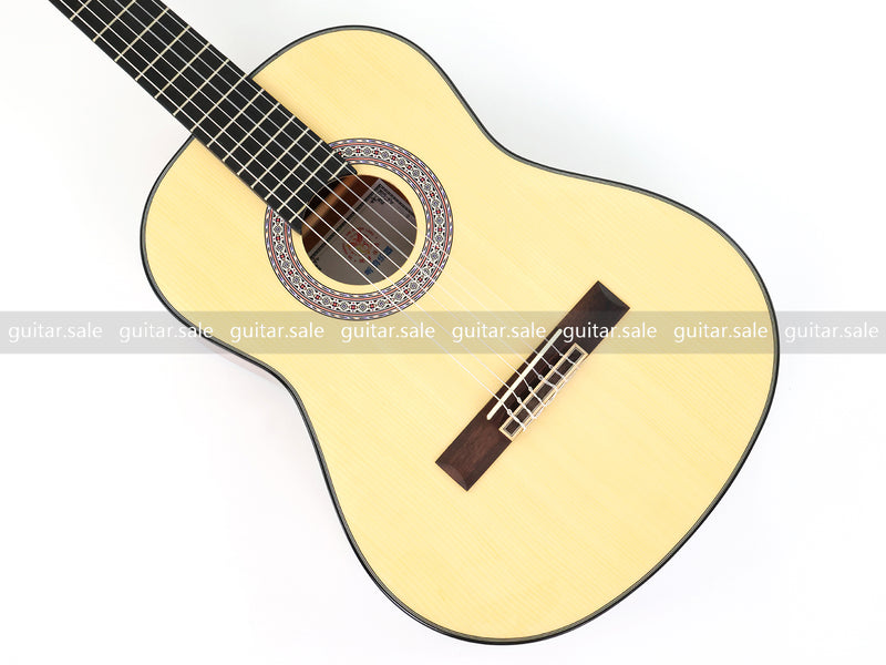 36 Inch Non-Cutaway Solid Spruce Top Classical Guitar with Gloss Finish (TY-036)