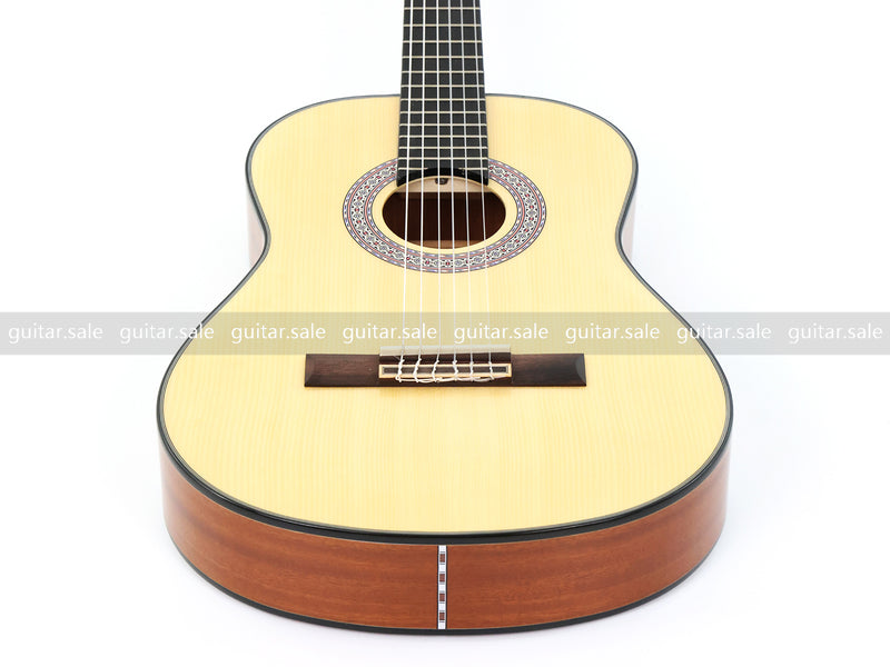 36 Inch Non-Cutaway Solid Spruce Top Classical Guitar with Gloss Finish (TY-036)