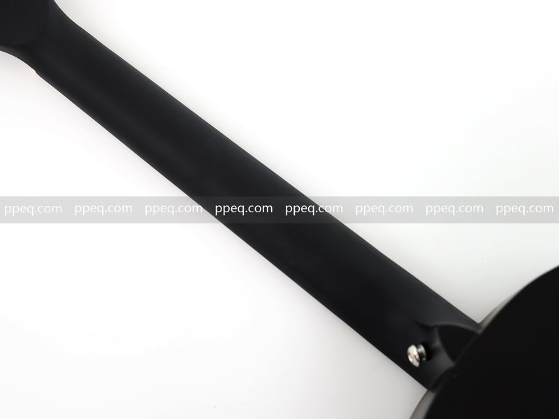 38-inch Acoustic Guitar with Modern Black Matte Finish - Slim Basswood Body (JY-381)