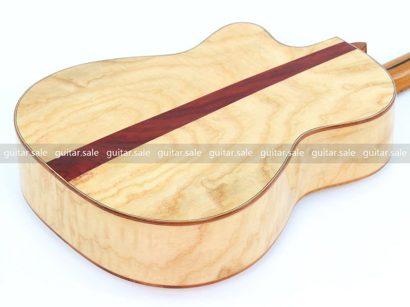 39 Inch 4/4 Full Size Cutaway Classical Guitar with Gloss Natural Finish (TY-022)