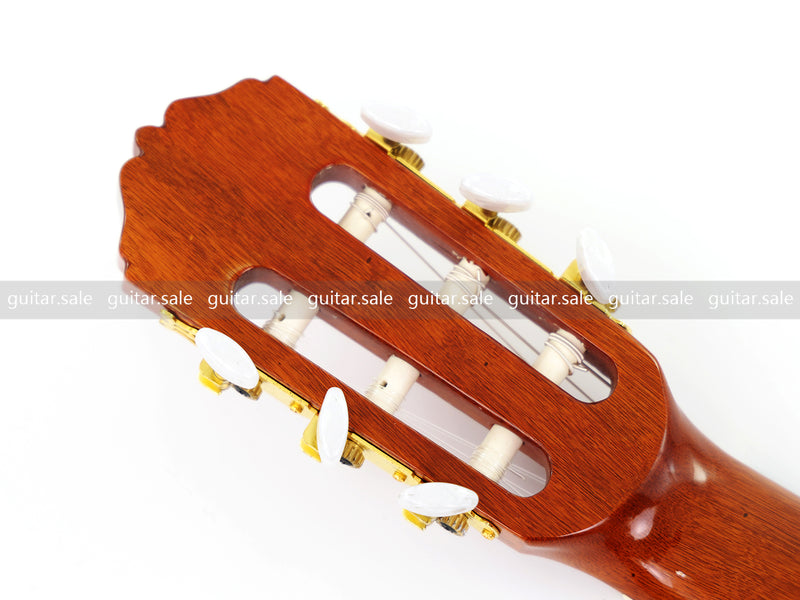 39 Inch 4/4 Full Size Standard Cutaway Classical Guitar with Black Gold Flake Gloss Finish (PMG-018)