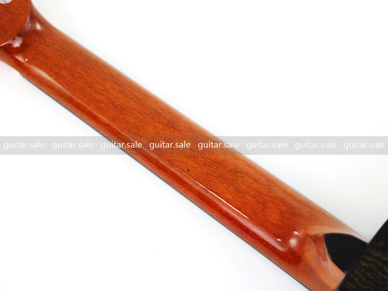 39 Inch 4/4 Full Size Standard Cutaway Classical Guitar with Black Gold Flake Gloss Finish (PMG-018)