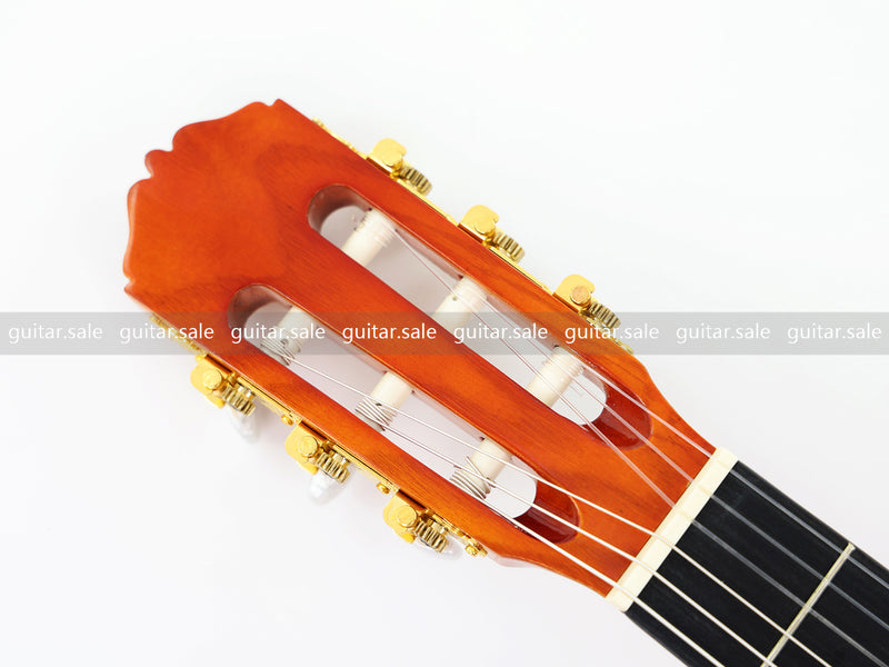 39 Inch 4/4 Full Size Standard Cutaway Classical Guitar with Blue Gold Flake Gloss Finish (PMG-019)