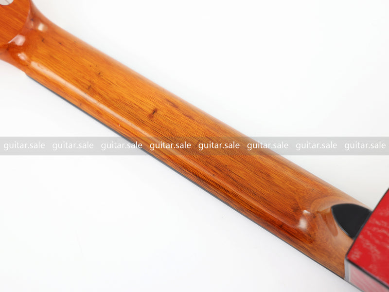 39 Inch 4/4 Full Size Standard Cutaway Classical Guitar with Red Gold Flake Gloss Finish (PMG-020)