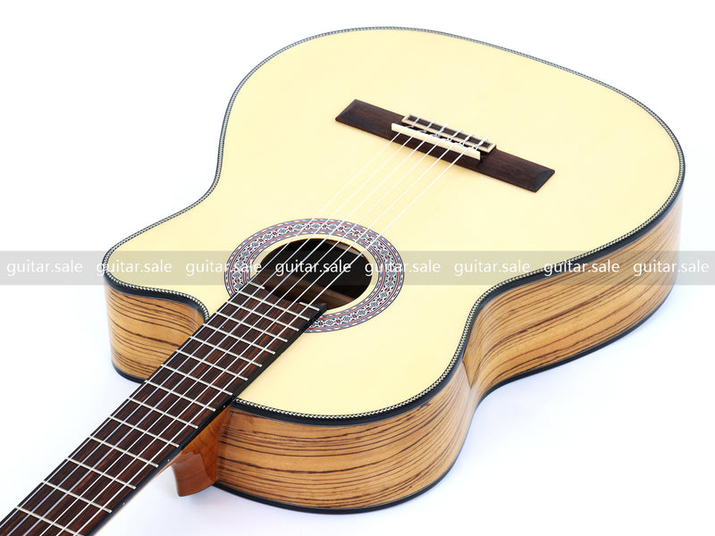 39 Inch 4/4 Full Size Standard Cutaway Solid Spruce Top Classical Guitar (TY-034)