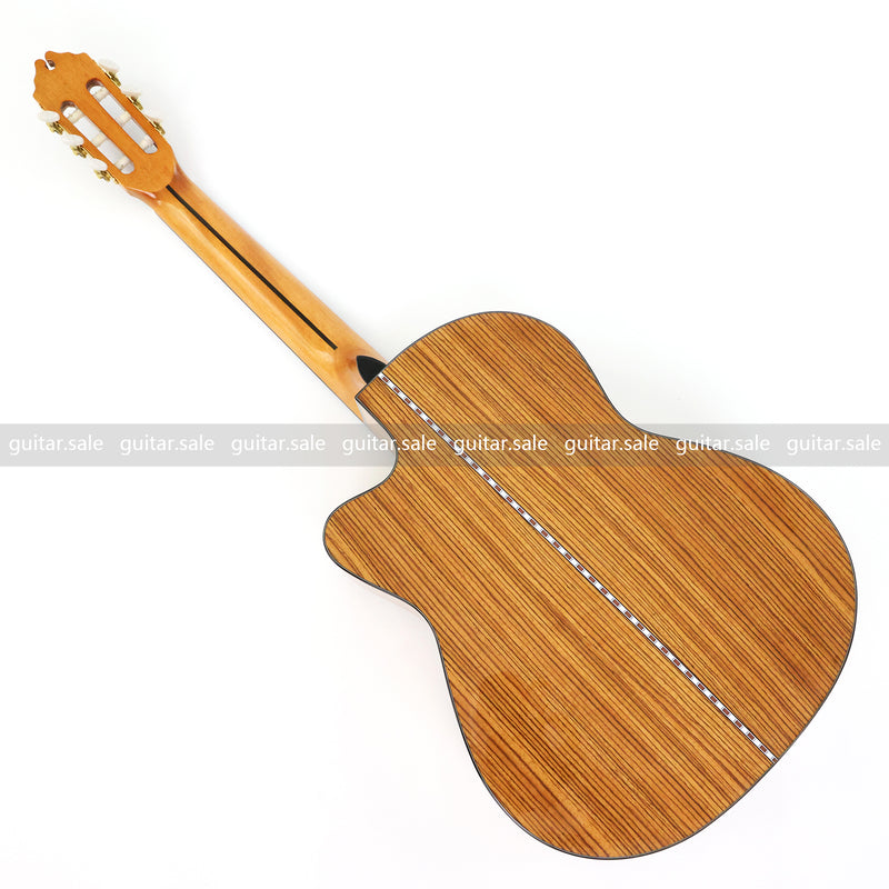 39 Inch 4/4 Full Size Standard Cutaway Solid Spruce Top Classical Guitar (TY-034)