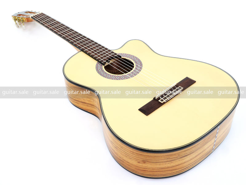 39 Inch 4/4 Full Size Standard Cutaway Solid Spruce Top Classical Guitar (TY-034)