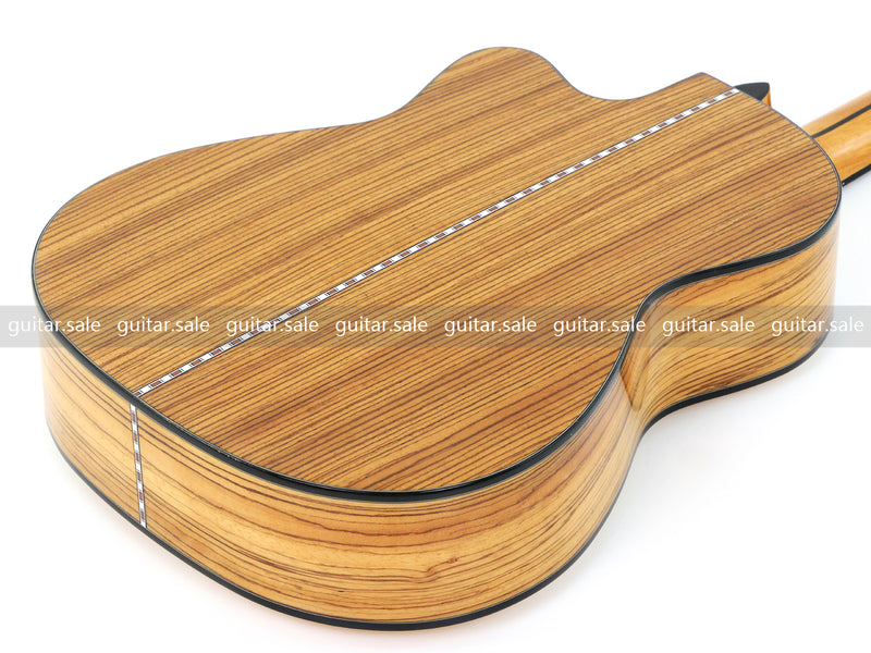 39 Inch 4/4 Full Size Standard Cutaway Solid Spruce Top Classical Guitar (TY-034)