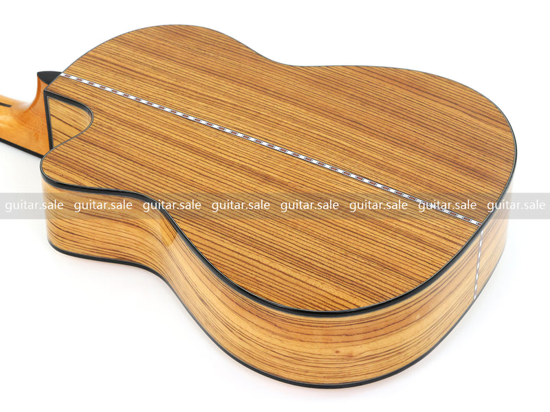 39 Inch 4/4 Full Size Standard Cutaway Solid Spruce Top Classical Guitar (TY-034)