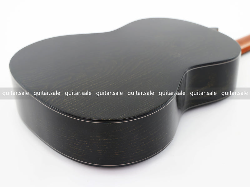 39 Inch 4/4 Full Size Standard Non-Cutaway Classical Guitar with Black Gold Flake Gloss Finish (PMG-017)