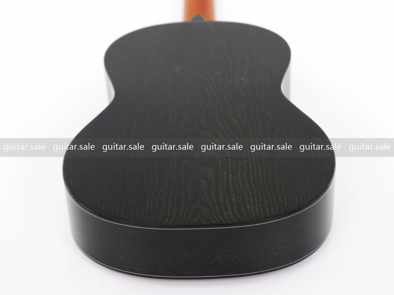 39 Inch 4/4 Full Size Standard Non-Cutaway Classical Guitar with Black Gold Flake Gloss Finish (PMG-017)
