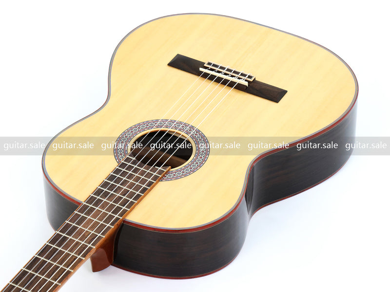 39 Inch 4/4 Full Size Standard Non-Cutaway Classical Guitar with Gloss Finish (TY-033)