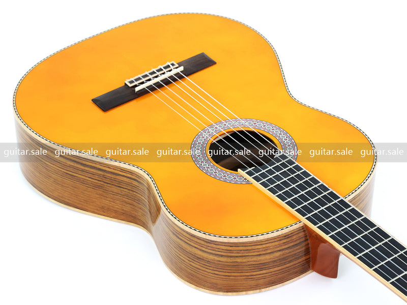 39 Inch 4/4 Full Size Standard Non-Cutaway Walnut Back & Sides Classical Guitar (TY-020)
