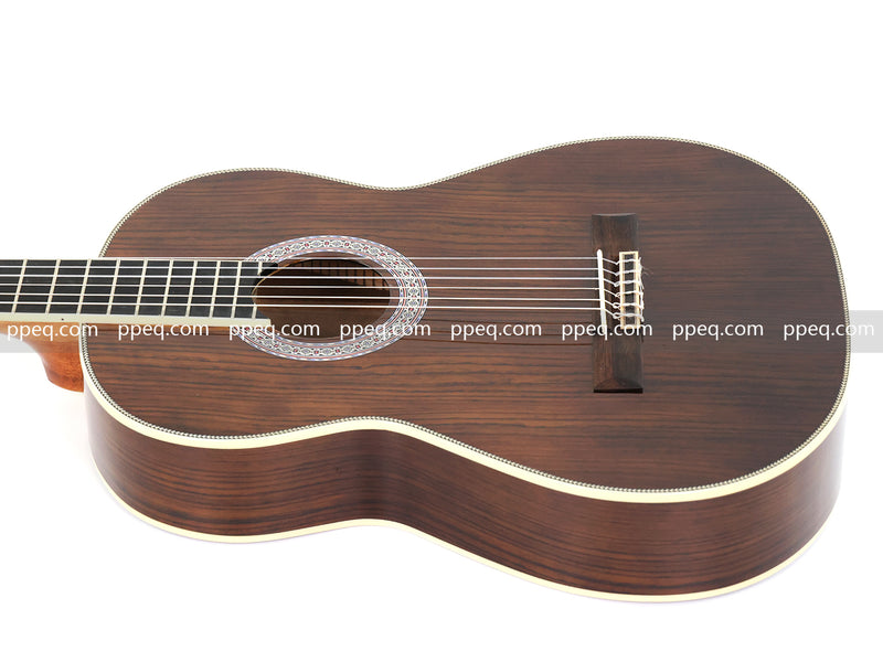 39 Inch 4/4 Full Size Standard Non-Cutaway Walnut Body Classical Guitar (TY-017)