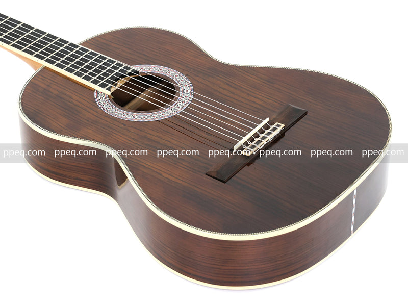 39 Inch 4/4 Full Size Standard Non-Cutaway Walnut Body Classical Guitar (TY-017)