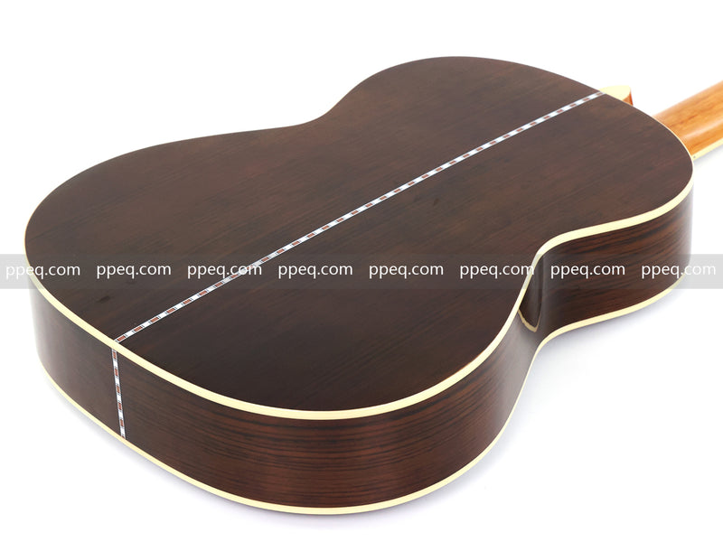 39 Inch 4/4 Full Size Standard Non-Cutaway Walnut Body Classical Guitar (TY-017)