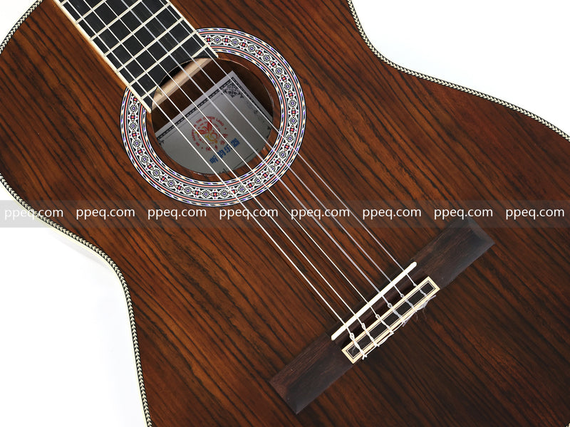 39 Inch 4/4 Full Size Standard Non-Cutaway Walnut Body Classical Guitar (TY-017)