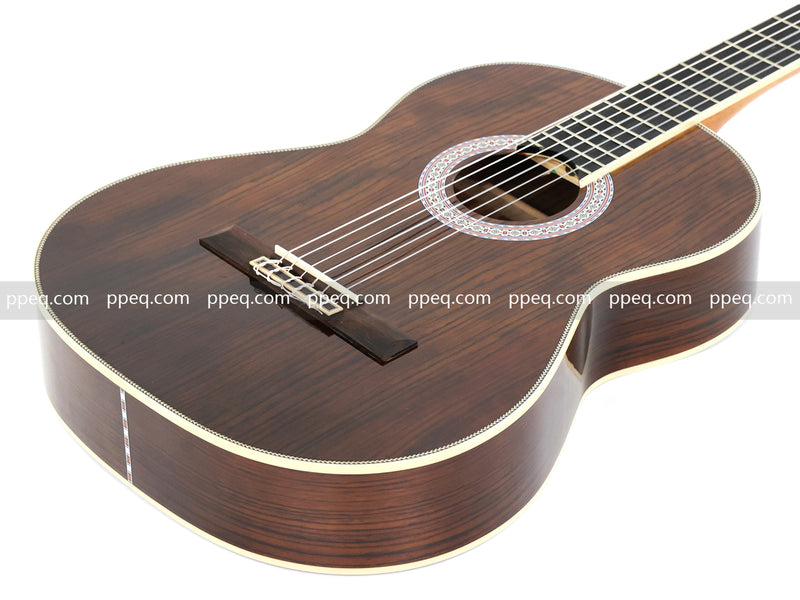 39 Inch 4/4 Full Size Standard Non-Cutaway Walnut Body Classical Guitar (TY-017)