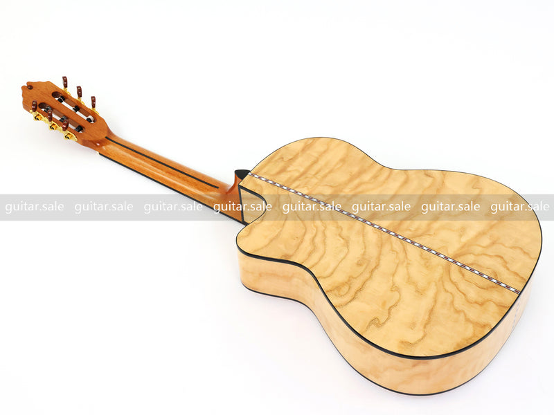 39 Inch Full Size Standard Cutaway Solid Spruce Top Classical Guitar (TY-038)