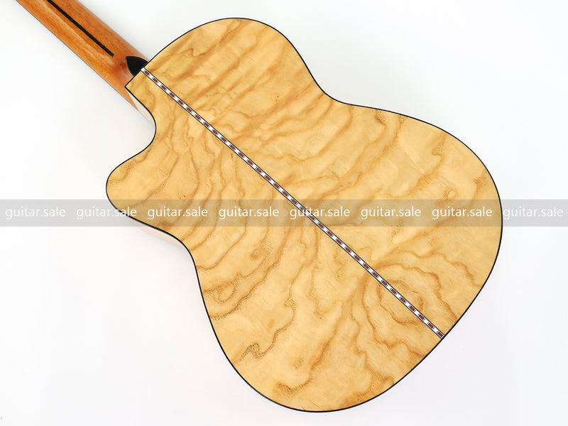 39 Inch Full Size Standard Cutaway Solid Spruce Top Classical Guitar (TY-038)