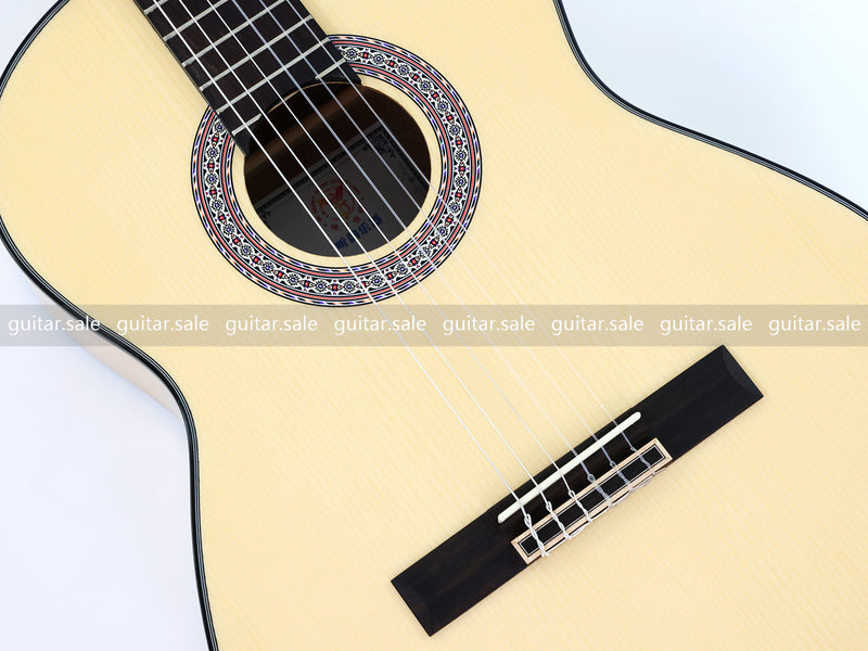 39 Inch Full Size Standard Cutaway Solid Spruce Top Classical Guitar (TY-038)