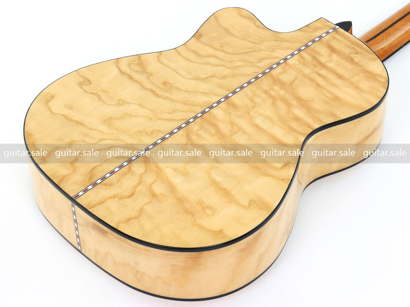 39 Inch Full Size Standard Cutaway Solid Spruce Top Classical Guitar (TY-038)