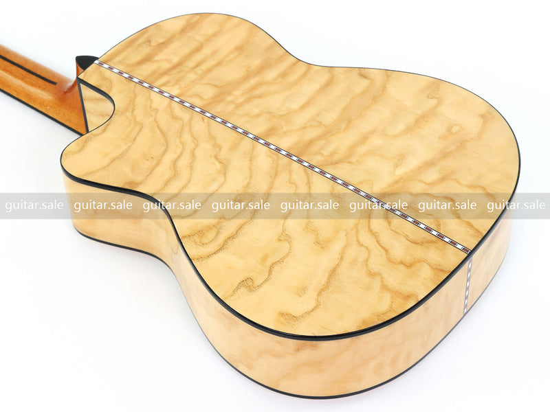 39 Inch Full Size Standard Cutaway Solid Spruce Top Classical Guitar (TY-038)