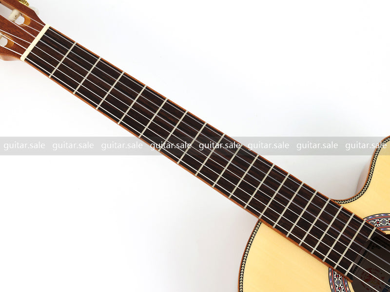 39 Inch Full Size Standard Cutaway Solid Spruce Top Classical Guitar (TY-041)