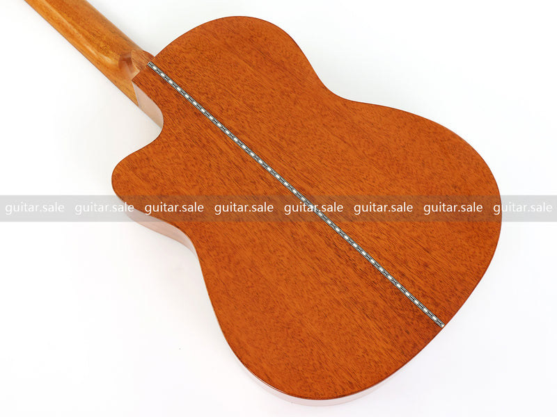 39 Inch Full Size Standard Cutaway Solid Spruce Top Classical Guitar (TY-041)