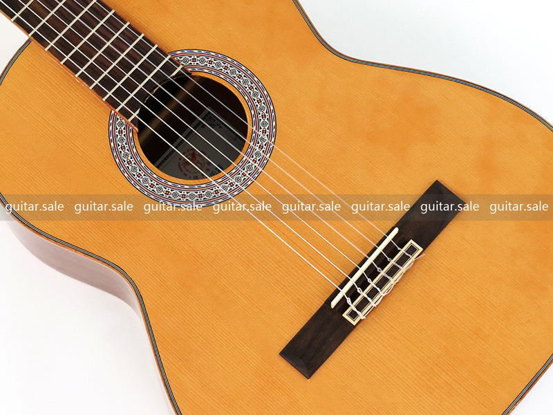 39 Inch 4/4 Full Size Standard Non-Cutaway Solid Cedar Top Classical Guitar (TY-035)