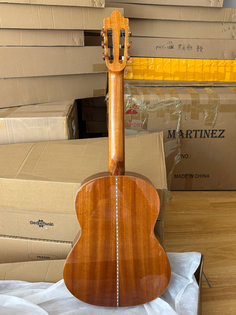 39 Inch 4/4 Full Size Standard Non-Cutaway Solid Cedar Top Classical Guitar (TY-035)