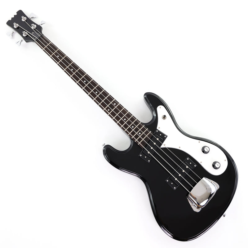 4-String Electric Bass Guitar with Gloss Black Finish (HY-2568)