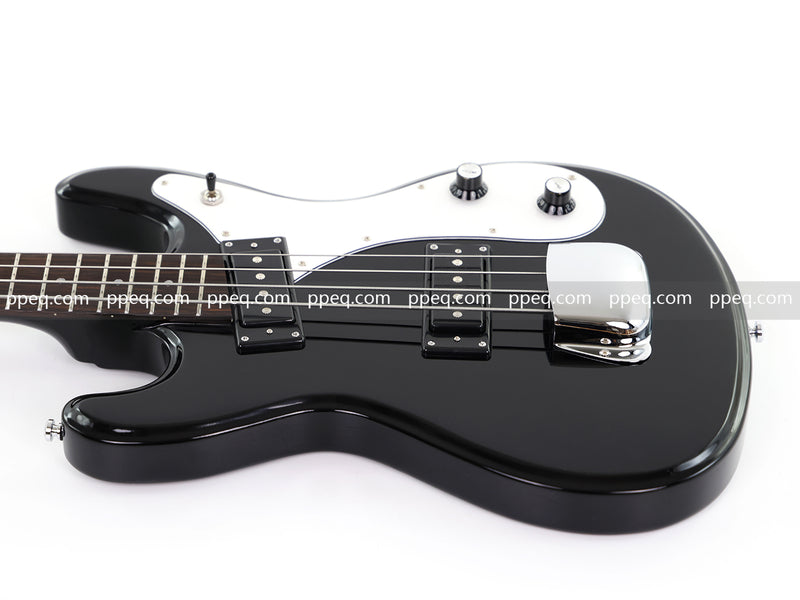 4-String Electric Bass Guitar with Gloss Black Finish (HY-2568)