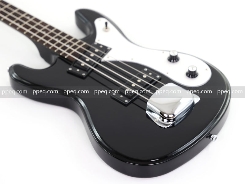 4-String Electric Bass Guitar with Gloss Black Finish (HY-2568)