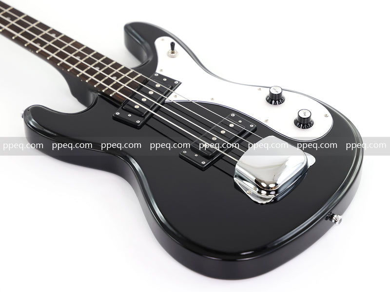 4-String Electric Bass Guitar with Gloss Black Finish (HY-2568)