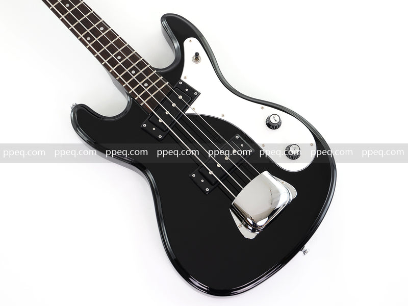 4-String Electric Bass Guitar with Gloss Black Finish (HY-2568)