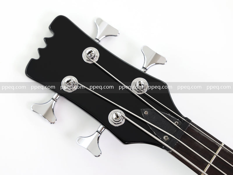 4-String Electric Bass Guitar with Gloss Black Finish (HY-2568)