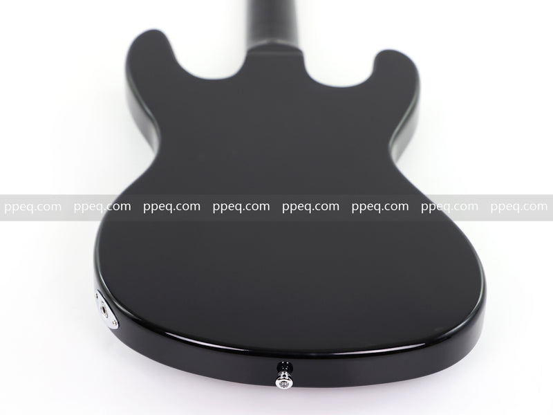 4-String Electric Bass Guitar with Gloss Black Finish (HY-2568)