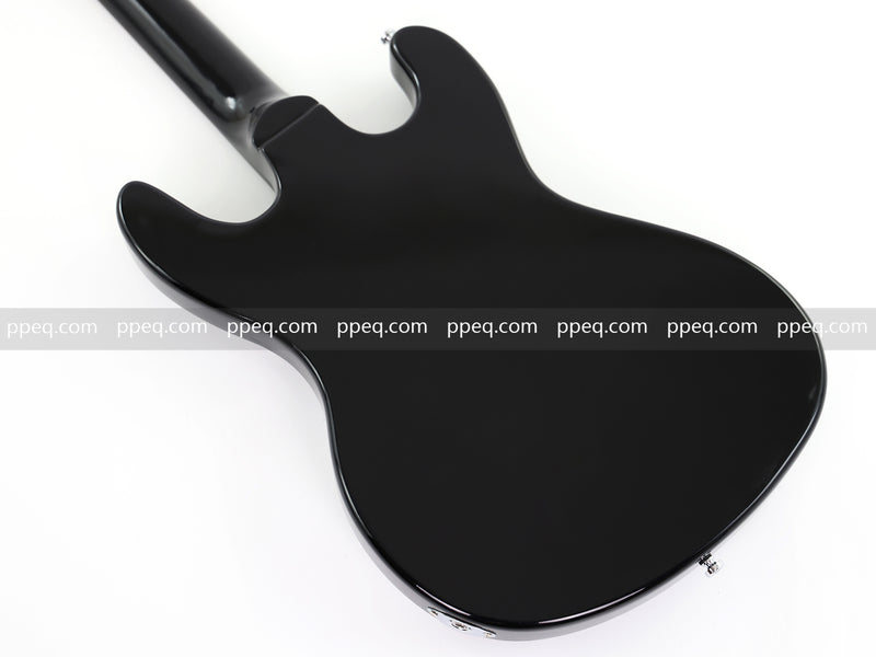4-String Electric Bass Guitar with Gloss Black Finish (HY-2568)