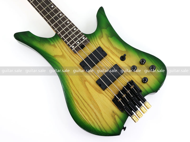 4-String Headless Ash Wood Body Electric Bass Guitar (PJX-680)